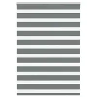 Gossi jaluzea tip zebra gri inchis latime tesatura 90,9 cm poliester
