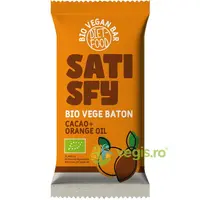 Baton cu Ciocolata si Portocale Satisfy Ecologic/Bio 35g