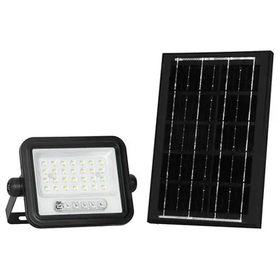 Reflector cu incarcare solara 50W 700LM 7IN1 - negru V-TAC SKU-24082