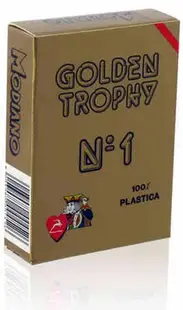 Cărți de joc flexibile Golden Trophy - spatele roșu