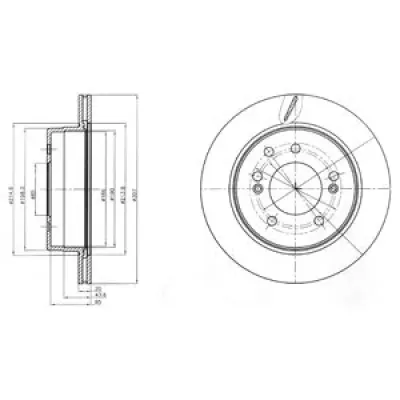 Disc frana DELPHI BG4273