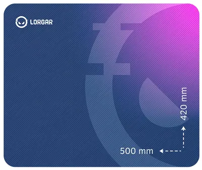 Mouse pad pentru jocuri Lorgar - Main 135, XL, moale, violet