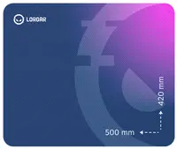 Mouse pad pentru jocuri Lorgar - Main 135, XL, moale, violet