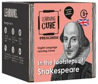 Joc educațional de masă Learning Cubes: In The Footsteps Of Shakespear (limba engleză)