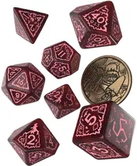 Set de zaruri Q-Workshop - The Witcher: Crones - Set de zaruri Whispess (8 buc.)