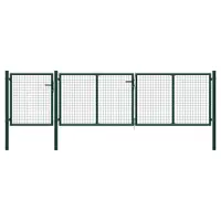 Gossi poarta de gradina, verde, 400 x 75 cm, otel