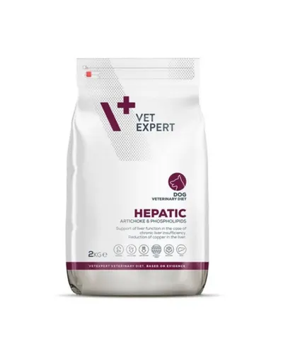 VET EXPERT Veterinary Diet Dog Hepatic 2 kg dieta veterinara caini cu afectiuni hepatice