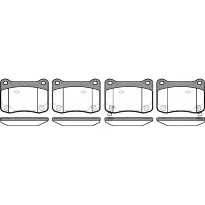 Set placute frana, frana disc REMSA 1353.02