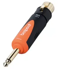 Adaptor Bespeco - SLAD500, 6,3 mm - XLR, negru/portocaliu