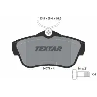 Set placute frana, frana disc TEXTAR 2457801