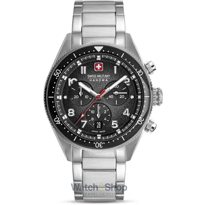 Ceas Swiss Military Hanowa Swiss Military Hanowa SMWGI0003803 Mens Watch Greyhound Chrono 43mm 10ATM