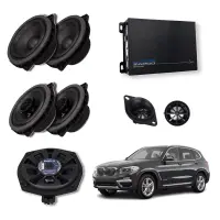 Pachet sistem audio Plug&Play For-X dedicat BMW Basic XQ-45C XQ-452BMW + Amplificator Zapco HB 410 ADSP + Conectica dedicata