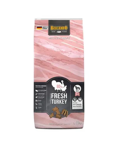 BELCANDO Mastercraft Fresh turkey Hrana uscata pentru caini adulti activi, cu curcan 10 kg