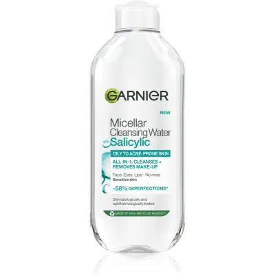 Garnier Salicylic Micellar Cleansing Water apa pentru curatare cu particule micele cu acid salicilic 400 ml