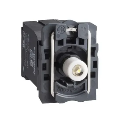Bloc Luminos Alb cu Corp/Guler de Prindere, cu bec Ba9S cu Led 400V
