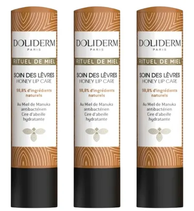 Doliderm Rituel de Miel Set - Balsam de buze, 3 x 4.2 g
