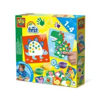 My first - Set acuarele pentru degete si tablouri cu dinozauri