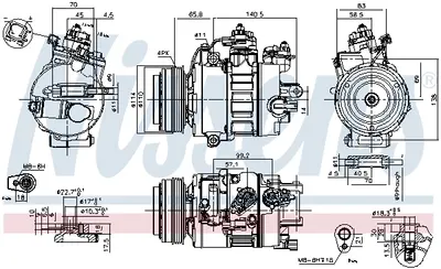 Compresor climatizare aer conditionat potrivit FORD GALAXY III, MONDEO V, S-MAX 2.0 2.5 09.12