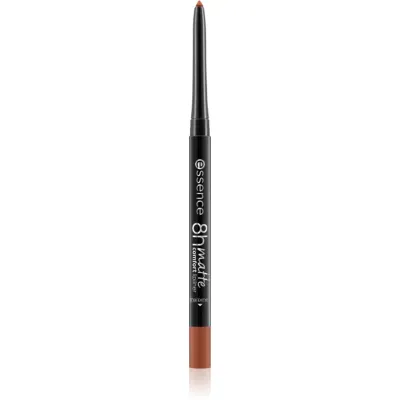 essence 8h Matte Comfort dermatograf mat de buze cu ascutitoare culoare 17 Must Have Brown 0,3 g