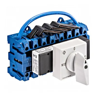 Switch Netz-0-Not, DIN-rail mounting mounting, 4-pole 25A