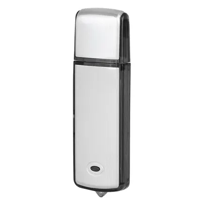 Recorder Spion NewEvo , USB, 16 GB, 200 De Ore de Inregistrare, Raza de Actiune pana la 8 Metri, Capacitate Baterie 350mAh, Argintiu