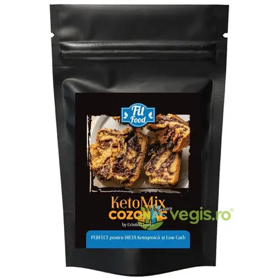 KetoMix pentru Cozonac fara Zahar Adaugat, Low Carb 400g