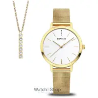 Ceas Bering Bering 13434-334-GWP Ladies Watch Set Golden Signature 34mm 3ATM
