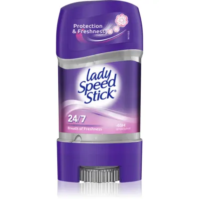 Lady Speed Stick Breath of Freshness 24/7 antiperspirant puternic cu textura de gel pentru femei 65 g
