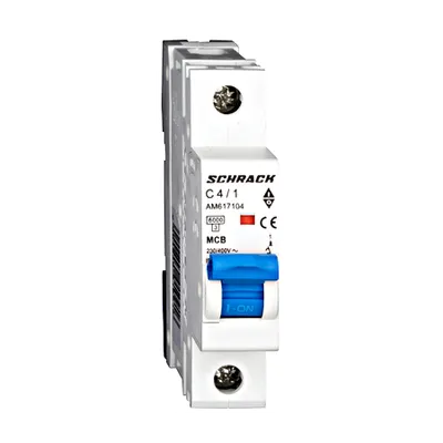 Intreruptor automat modular MCB, AMPARO 6kA, C 4A, 1-pol