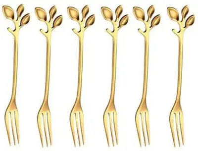 Set 6 furculiteMorello - Golden Tree, 12 cm, de aur