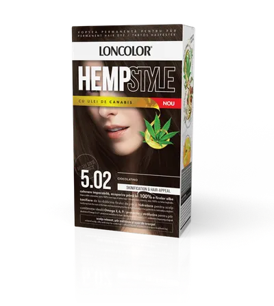 Vopsea de par permanenta HempStyle Nr. 5.02, 110ml, Loncolor