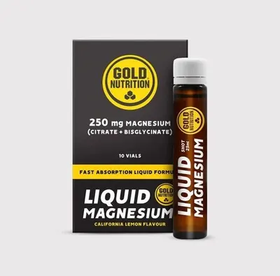Magneziu lichid 250 mg, GoldNutrition, 10 fiole
