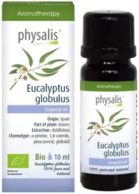 Ulei esențial organic, eucalipt, 10 ml, Physalis