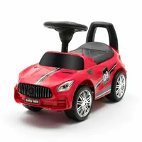 Masinuta de impins, Baby Mix, Racer, Pana la 25 kg, Cu volan, Cu sunete, Cu suport jucarii sub sezut si spatar confortabil, 12 luni+, Red