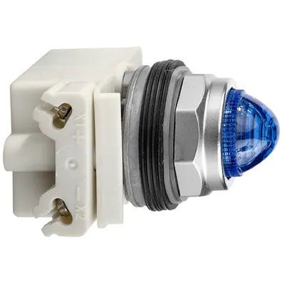 Lampa Ocnala Ø 30 - Albastra - Led Luminoz.Marita Ba 9S - 24Vca/Cc - Ip66