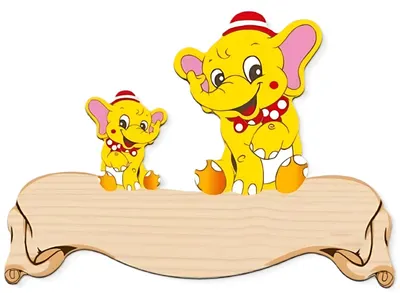 Tabel din lemn Haba - Pui de elefant