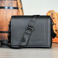 Servieta pentru barbati, Loryn GT3807, piele naturala, Neagra