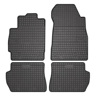 Covor podea FROGUM cauciuc, 4 buc. BASIC, fata spate, set, culoare neagra, potrivit MAZDA 2 07.07-06.15, Liftback
