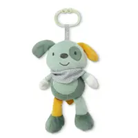 Jucarie muzicala de plus Lorelli Natural Dog Green