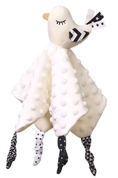 Jucărie pentru bebeluși de îmbrățișat BabyOno - Little Birdie, 25 cm