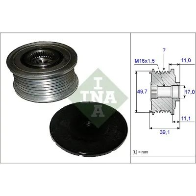 Sistem roata libera, generator INA 535 0084 10
