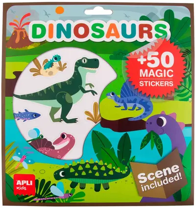 Joc cu stickere Apli Kids - Dinozaurii