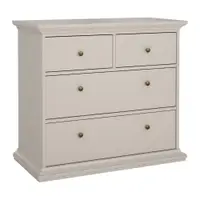 Comodă crem 96x87x49 cm Paris – Tvilum