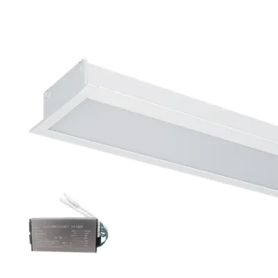 Profil Led de Mare Putere Ingropat S48 20w 4000k Alb+kit Emergenta