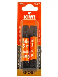 Kiwi Sireturi de pantofi 60 cm 2 perechi Sport Negru