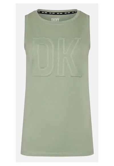 Tricou fara maneci cu logo supradimensionat