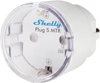 Priză inteligentă Shelly - Plug S Gen3, Wi-Fi, Matter, alb