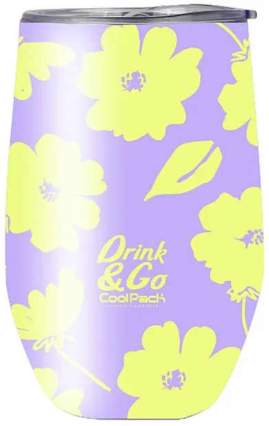 Ceaşcă de cafea Cool Pack - Flores Lila, 500 ml