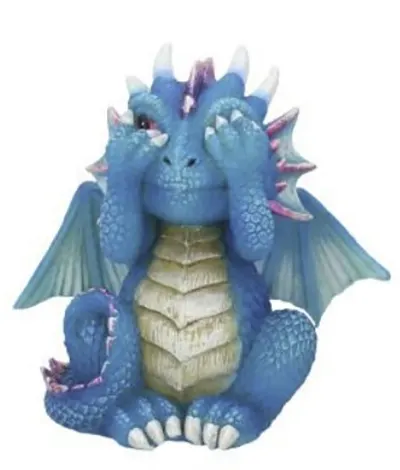 Figurina - Three Wise Dragonlings - See No Evil