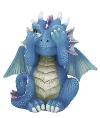 Figurina - Three Wise Dragonlings - See No Evil